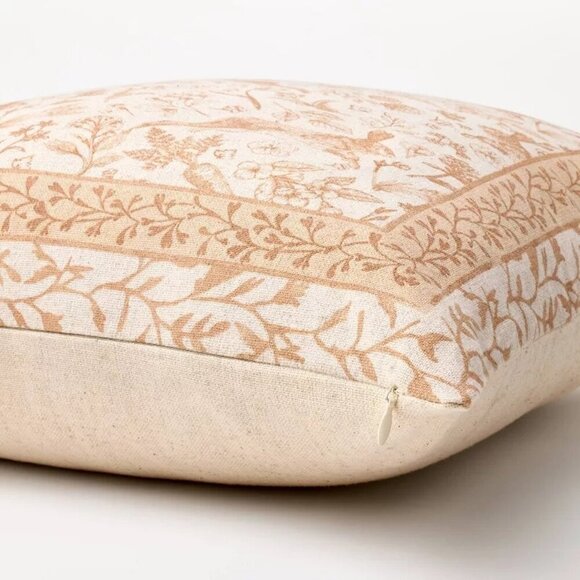 Threshold Studio McGee Printed Easter Toile Block Print Square Throw Pillow - Picture 3 of 5